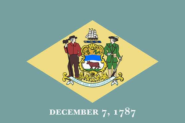 Flag of Delaware.