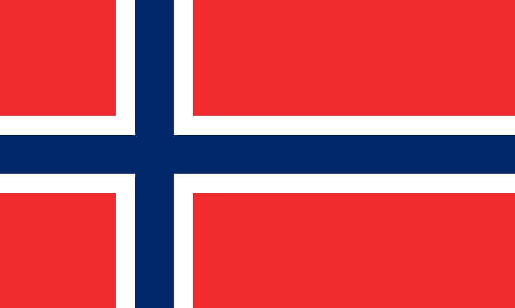 Norwegian flag, flag of Norway.