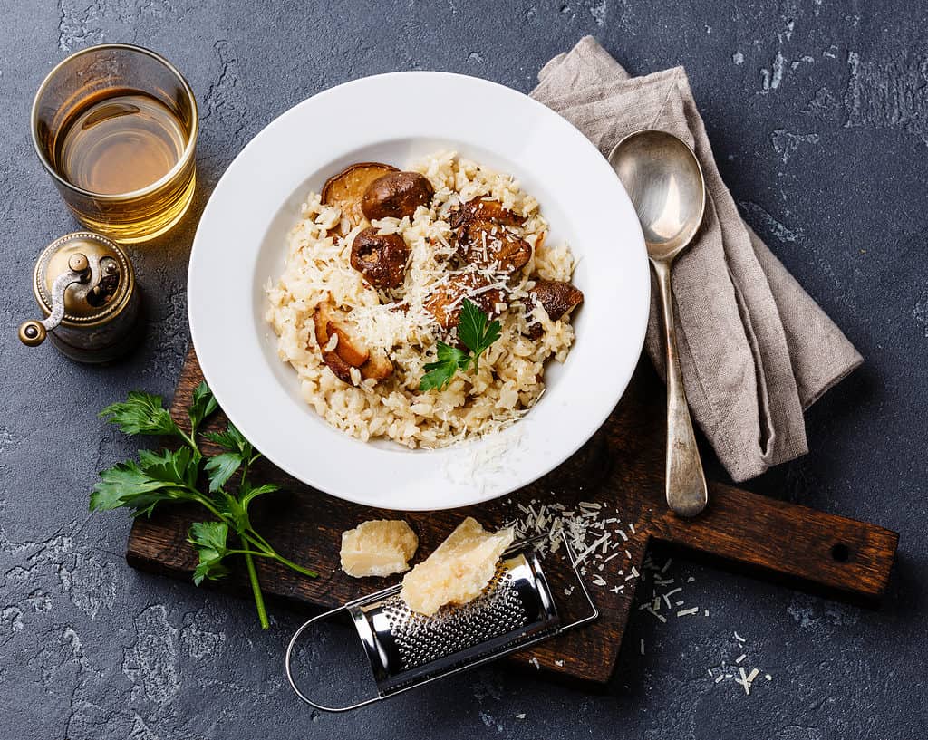 Risotto with porcini mushrooms