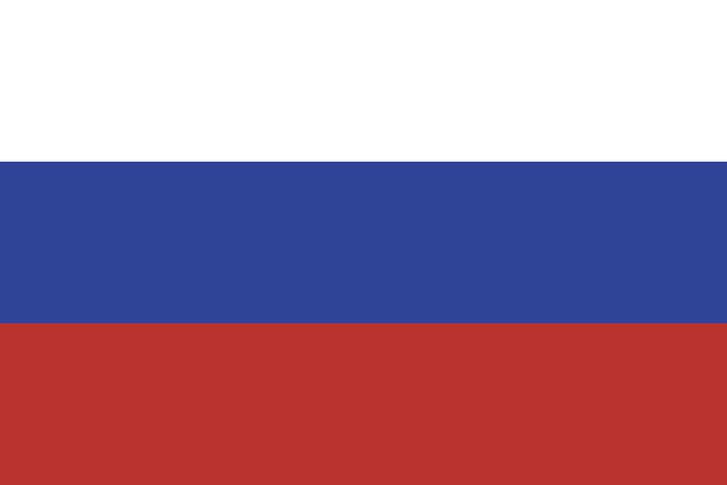 Russian flag, flat layout, vector illustration