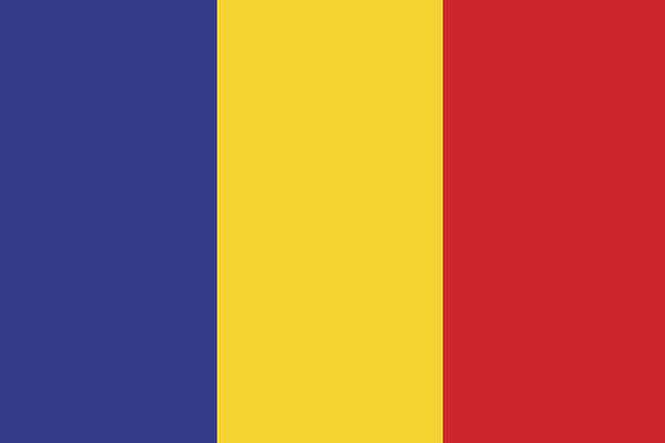 The flag of Chad is a vertical tricolour consisting of a blue, a yellow, and a red field.