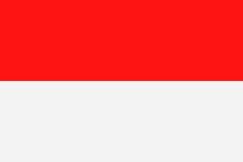 Indonesia Flag Vector Flat Icon