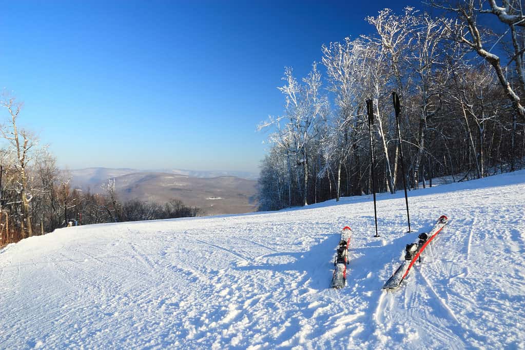 Skiing in the Catskills Mountains of New York