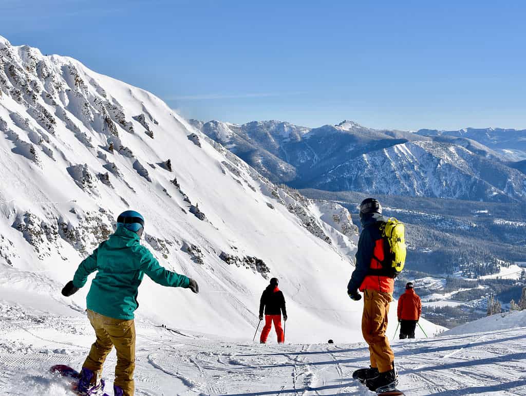 Big Sky ski resort in Montana offers some of the best skiing and snow conditions