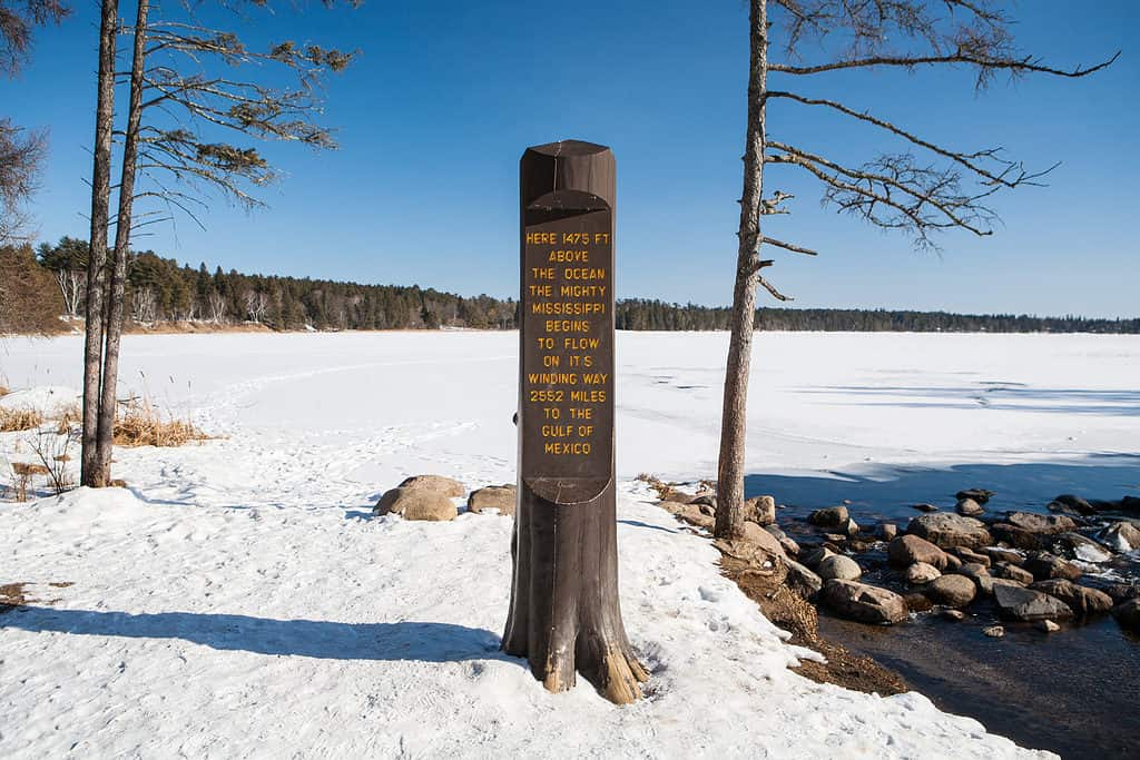Itasca State Park in the winter