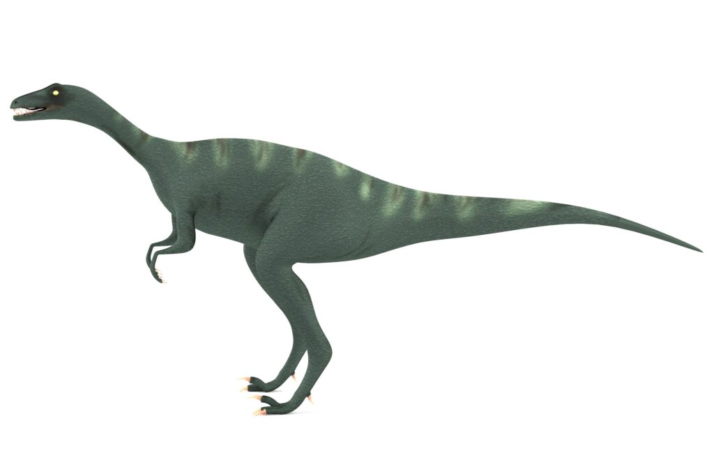 Realistic 3d render of Eoraptor