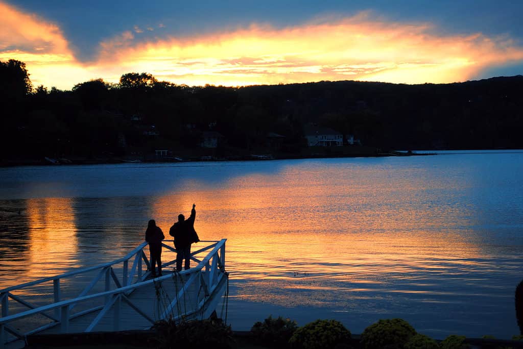 Viewing the Sunset over Candlewood Lake