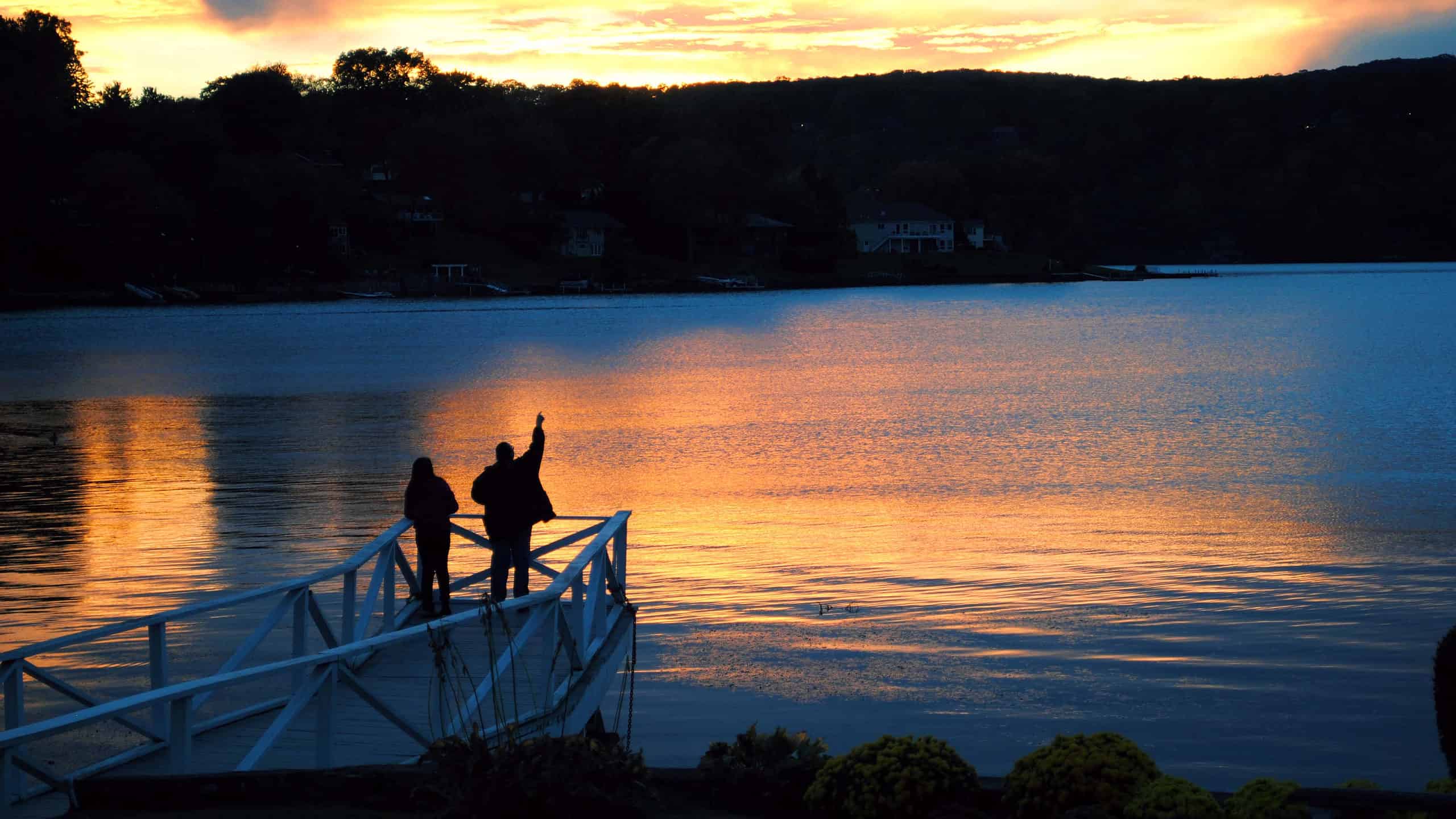 Viewing the Sunset over Candlewood Lake
