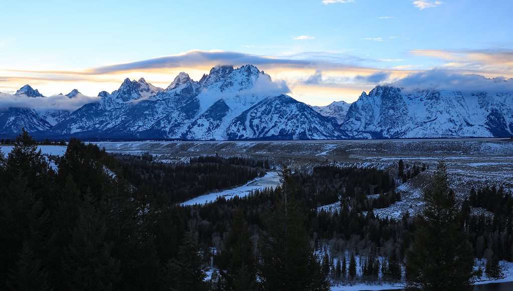 Grand Tetons in winter