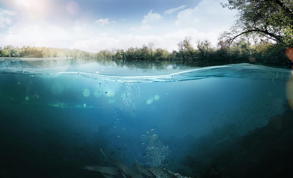 Underwater lake