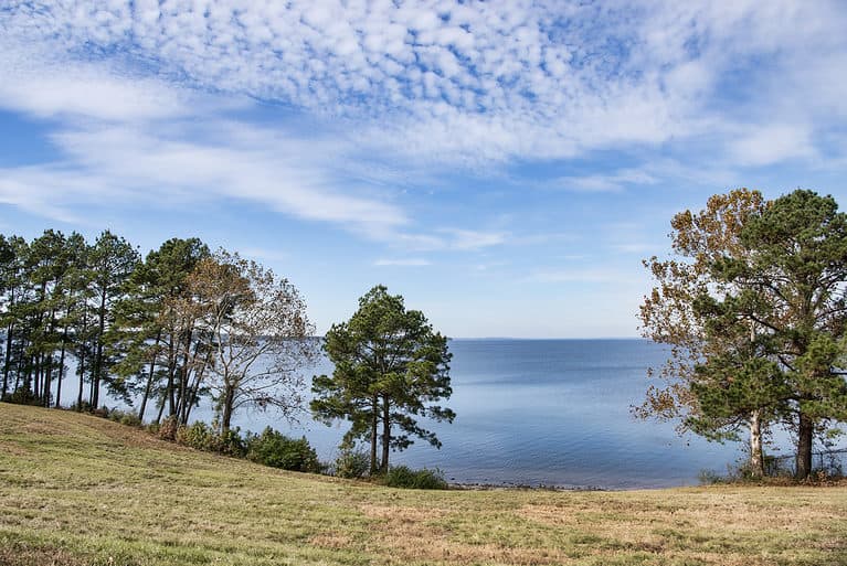 Toledo Bend Reservoir at Louisiana/Texas State Line