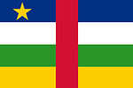 Flag of the Central African Republic in official colors