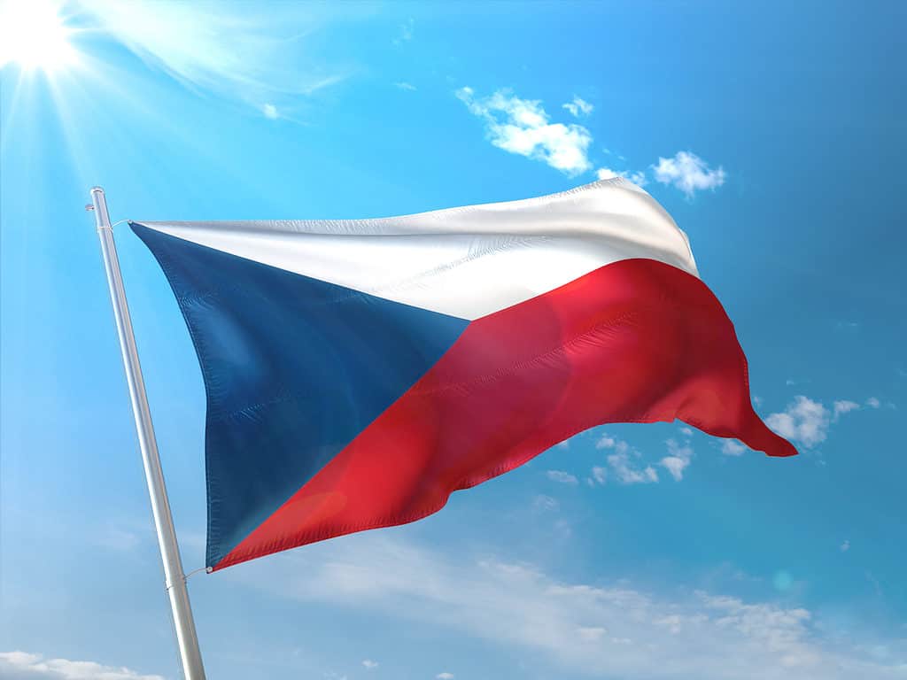 the flag of Czech Republic