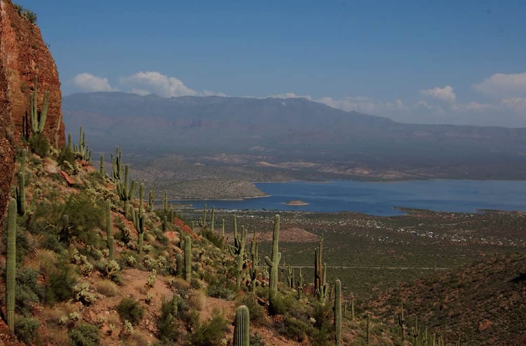 Theodore Roosevelt Lake is the largest man-made lake in Arizona