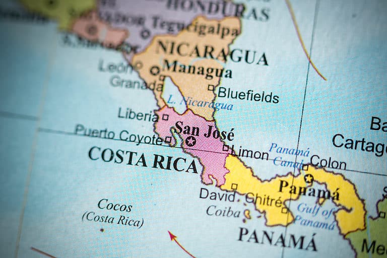 Costa Rica map