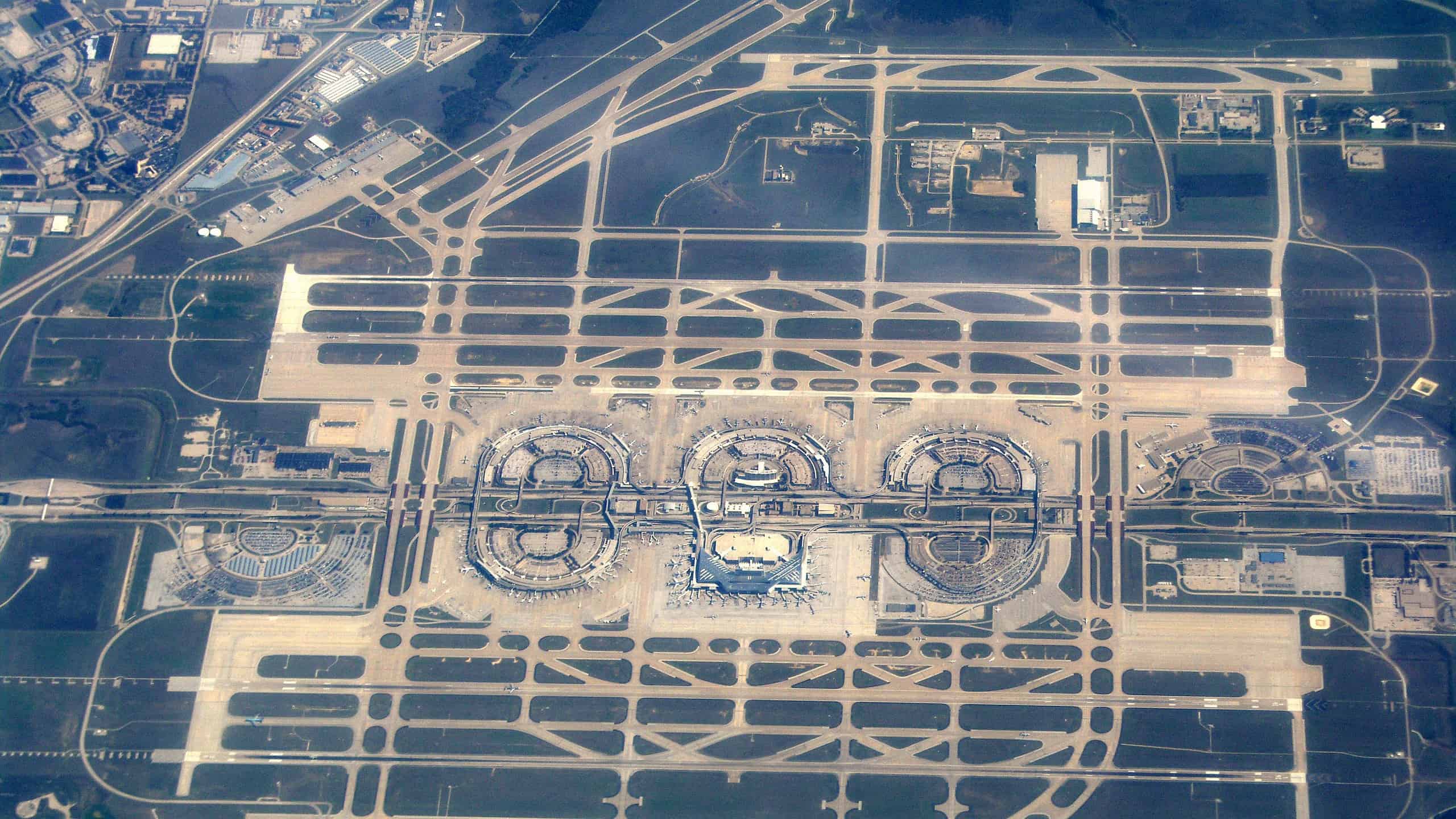 Dallas Forth Worth Airport Aerial View