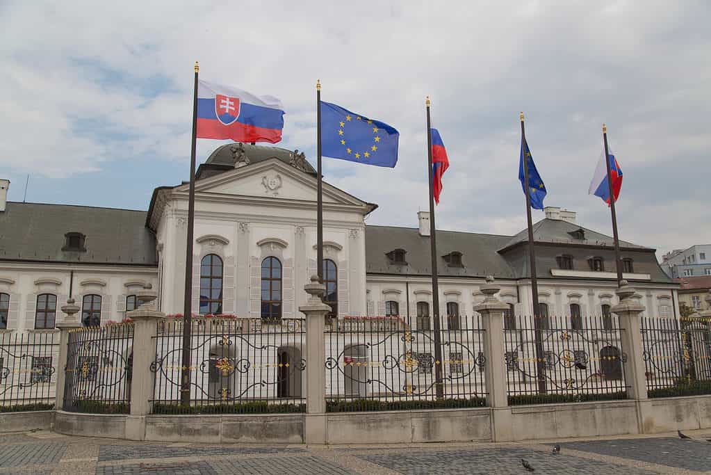 Parliament building in Bratislava, Slovakia