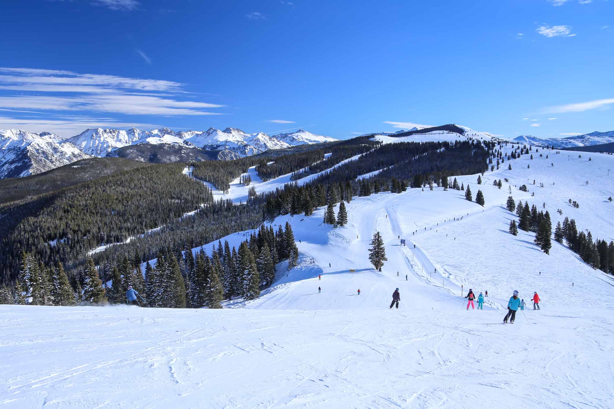 Vail ski resort is one of the largest ski resorts in the United States