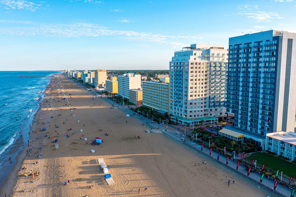 Virginia Beach oceanfront and boardwalk