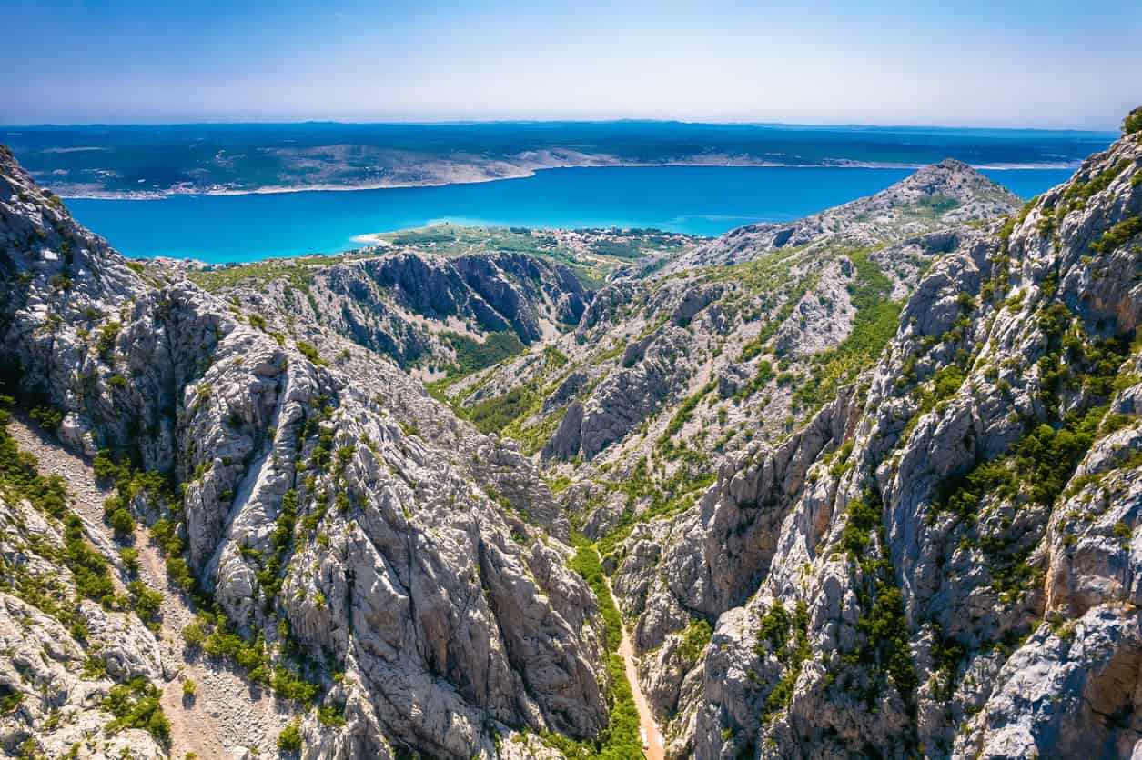 The Paklenica National Park contains two canyons, and the area is known for...