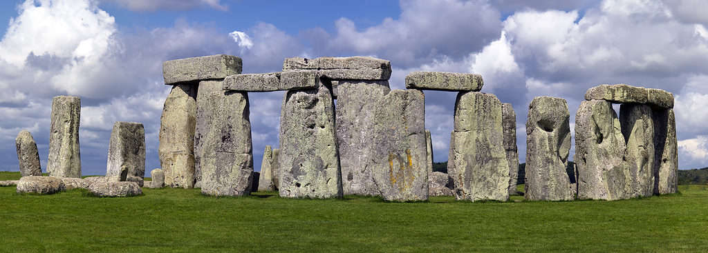 A panorama view of Stonehenge