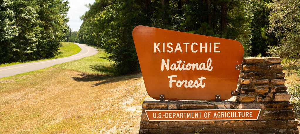Kisatchie National Forest Sign in Lousiana