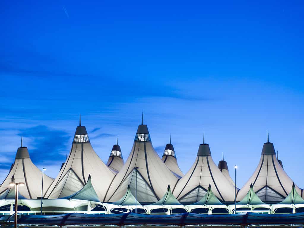 Denver International Airport (DIA) Glowing Tents