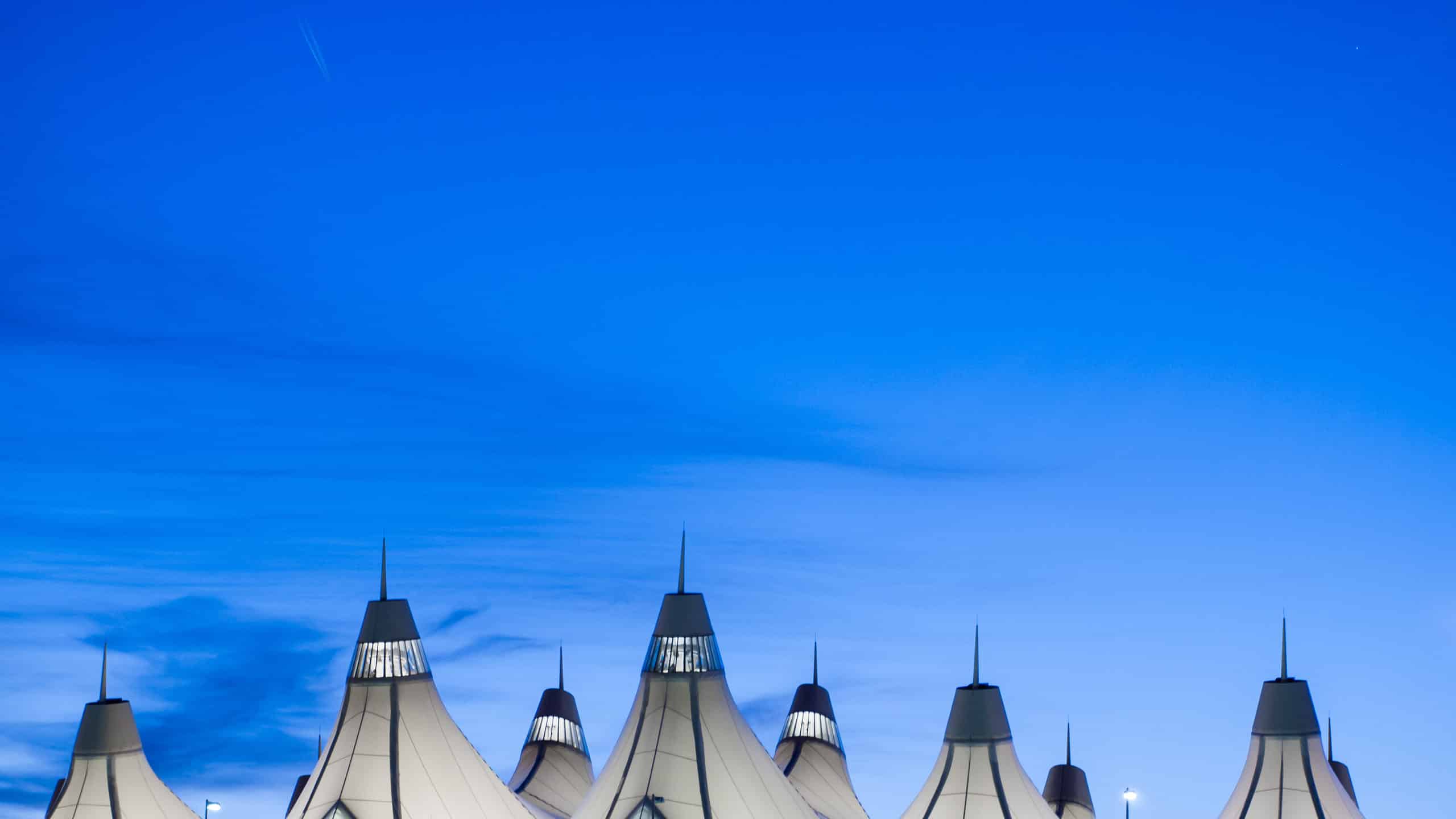 Denver International Airport (DIA) Glowing Tents