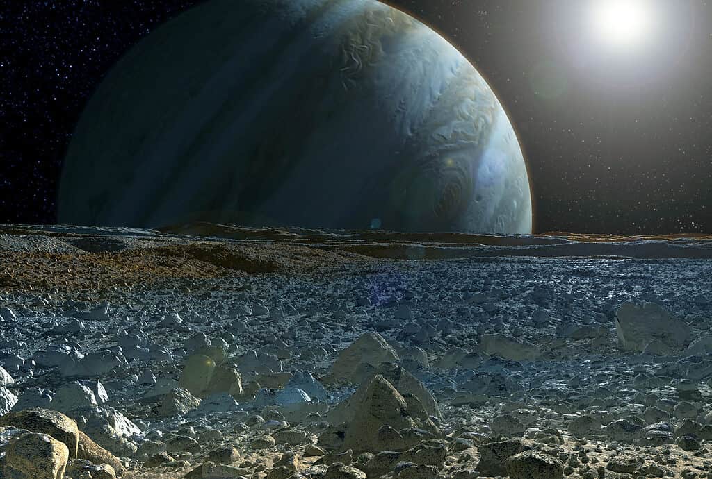 View of Jupiter From Europa