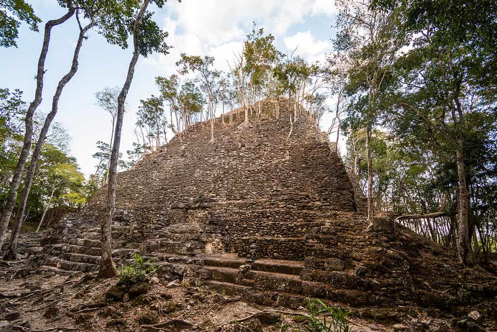 Ancient Mayan Pyramid, La Danta, in Guatemala