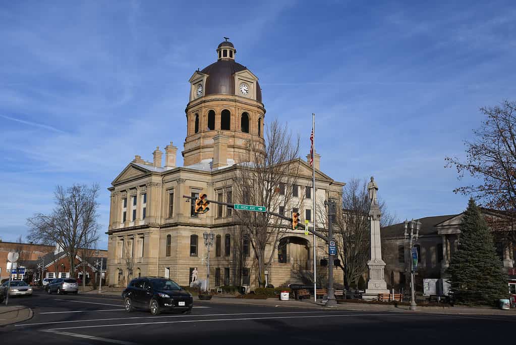 Tuscarawas County Courthouse in New Philadelphia Ohio.