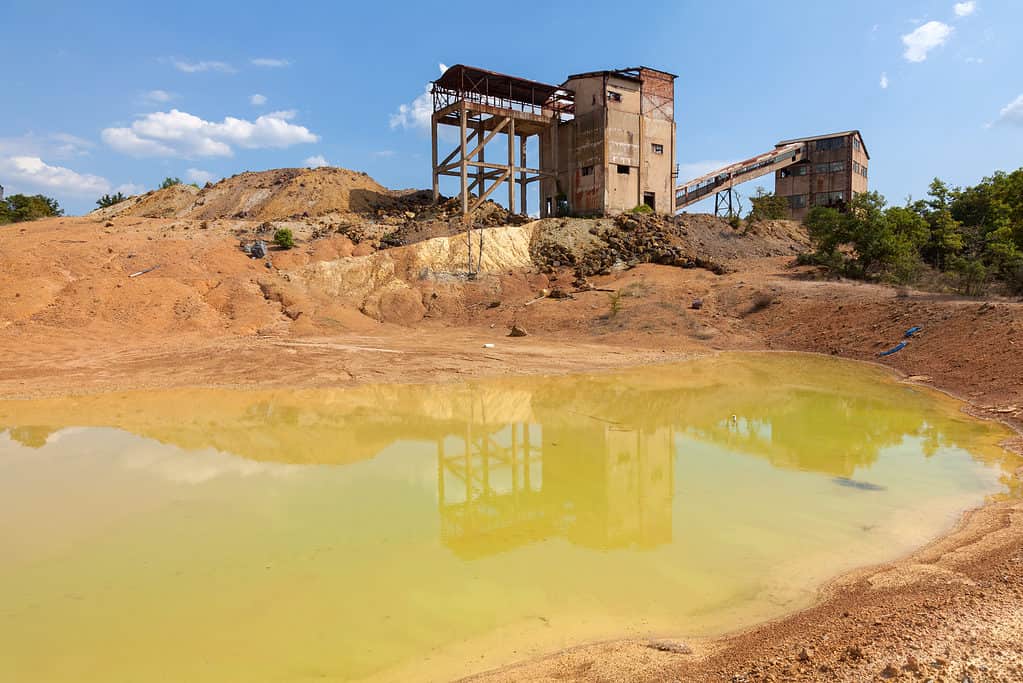 Water pollution from mining