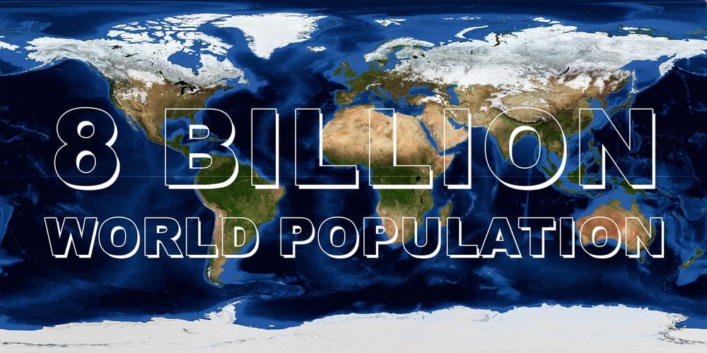 8 billion people