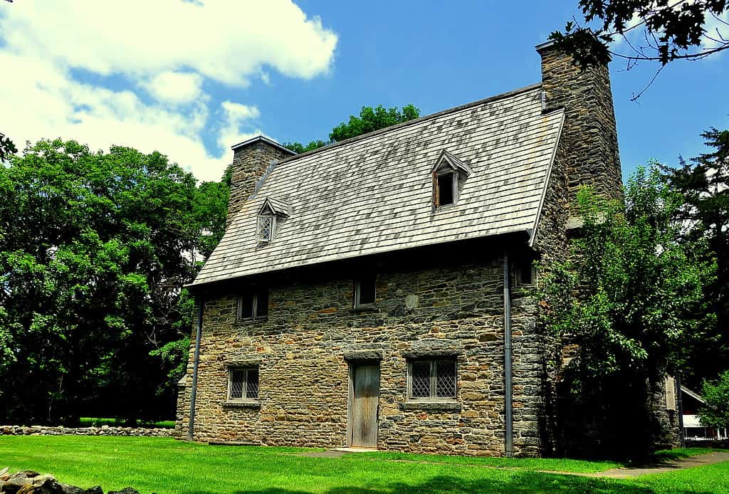 The historic stone 1639 Henry Whitfield House and Museum