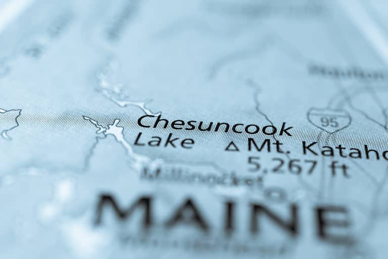 Chesuncook Lake is the largest man-made lake in Maine.