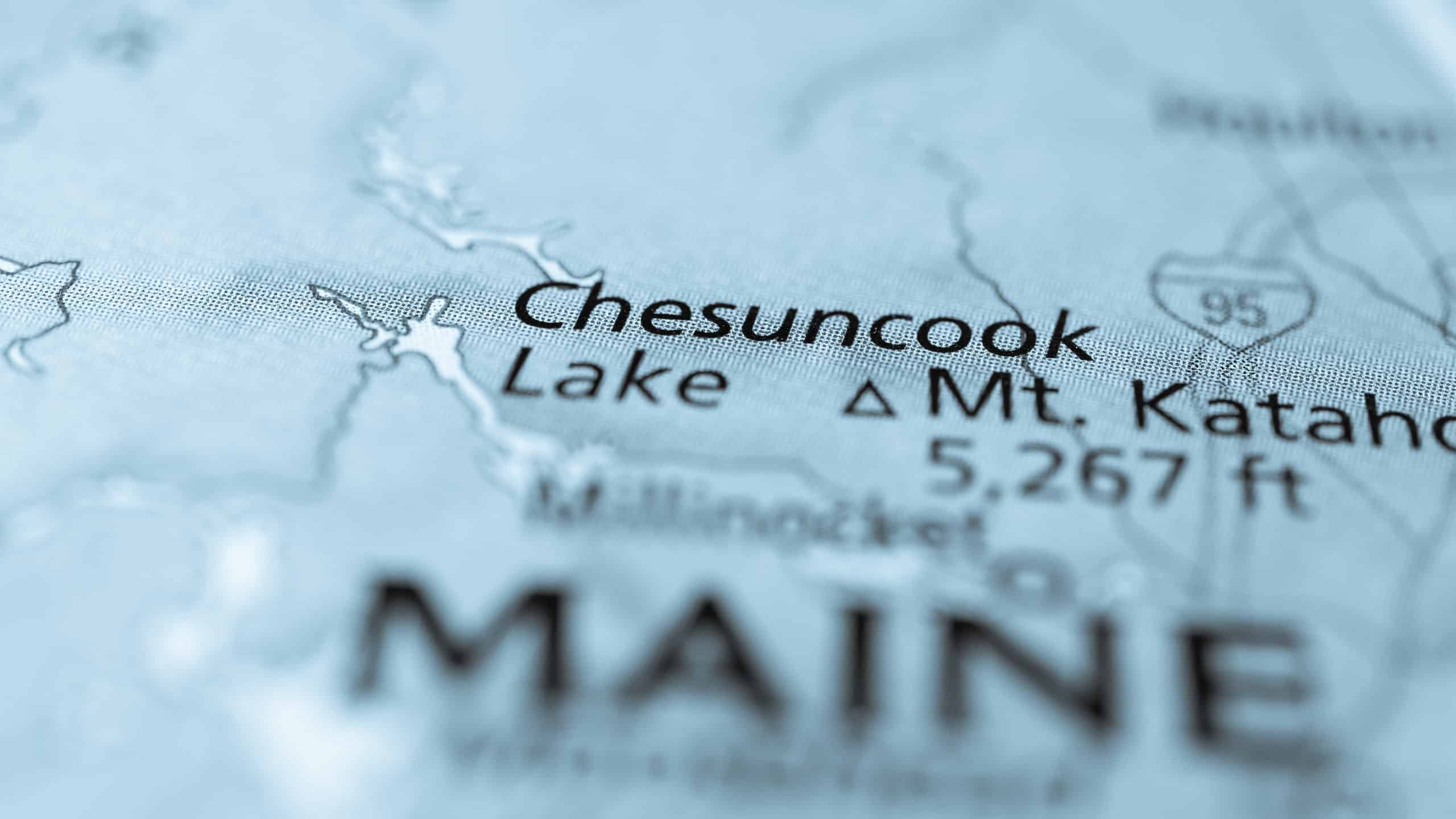 Chesuncook Lake is the largest man-made lake in Maine.