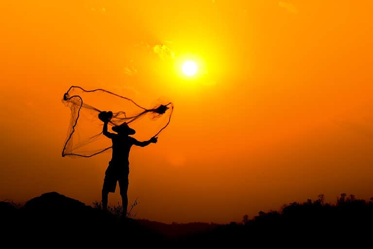 Millions of people, including this fisherman, depend on the Mekong River for their livelihoods.