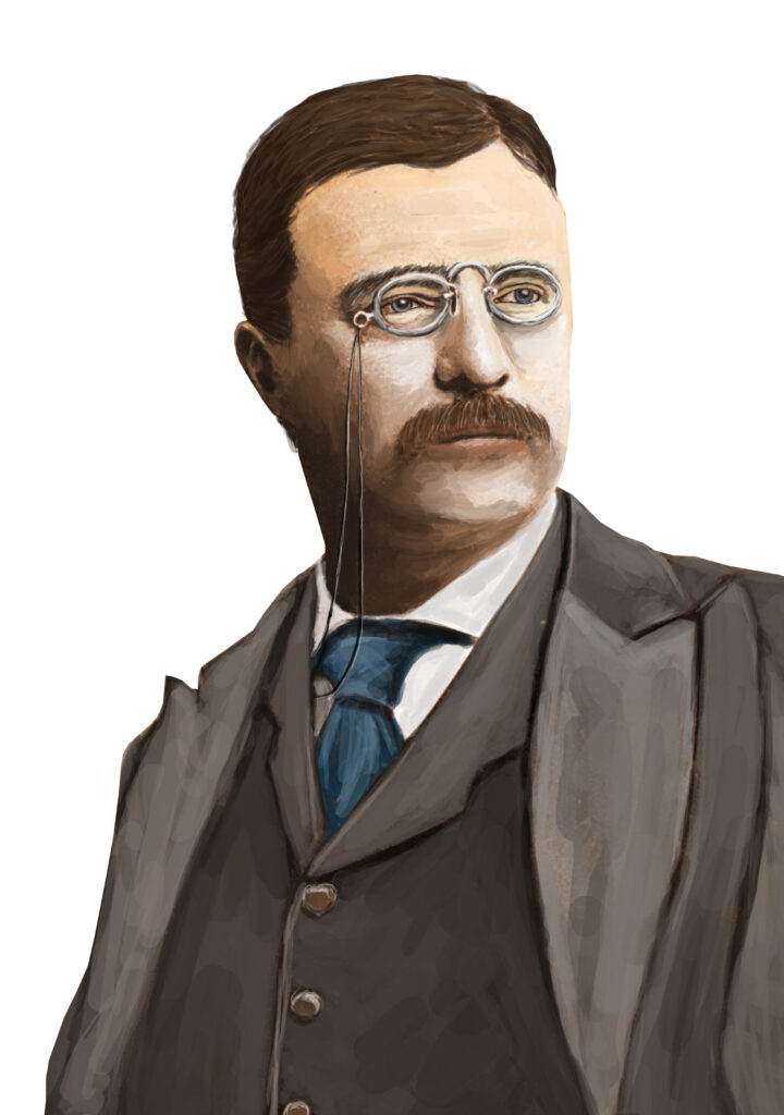 Illustration of Theodore Roosevelt