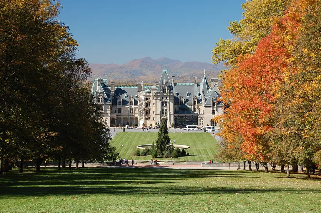 Biltmore House in the Fall