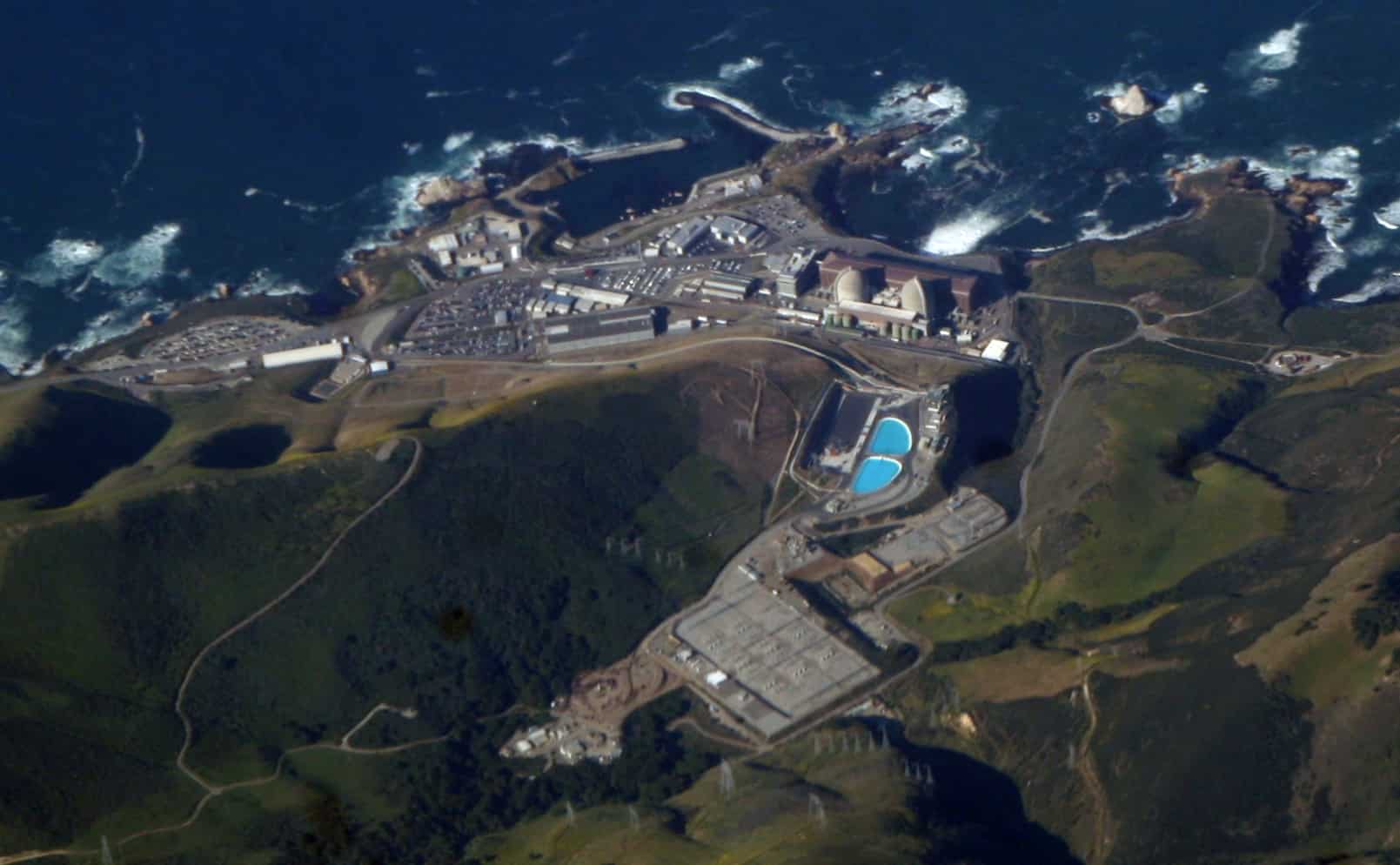 Diablo Canyon Nuclear Power Plant from above
