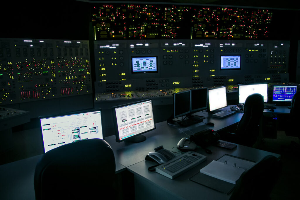 control panel of nuclear power plant