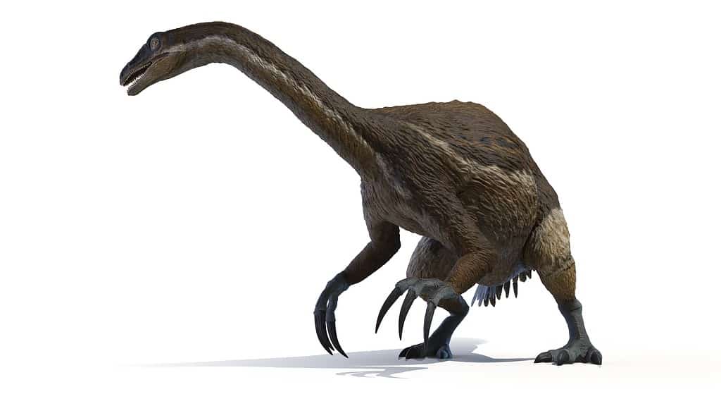 3D digital illustration of 3d rendered illustration of a Therizinosaurus