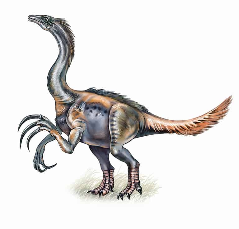 Digital art of Therizinosaurus