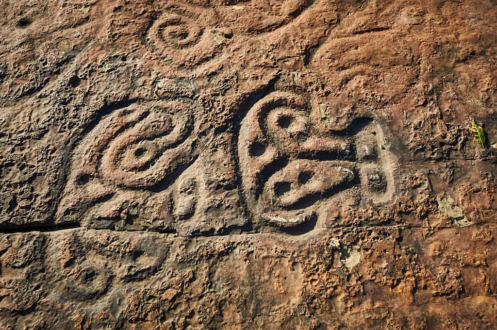 Taino Indians' cave pitcographs