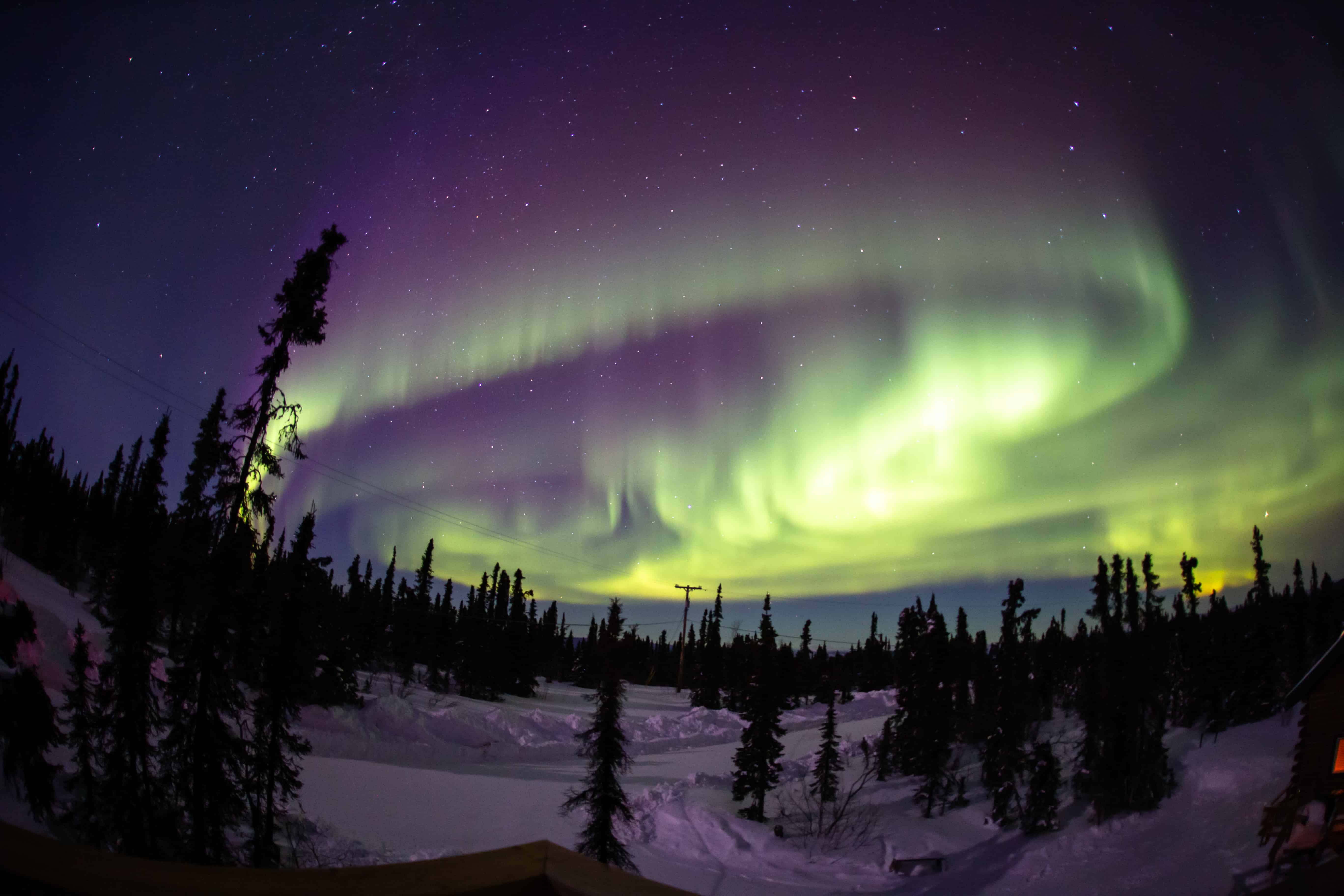 The aurora borealis near Fairbanks, AK