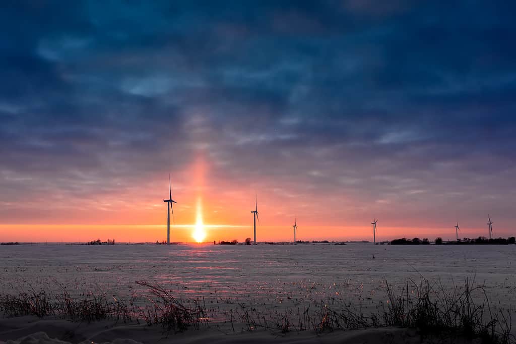 Wind farm in Iowa