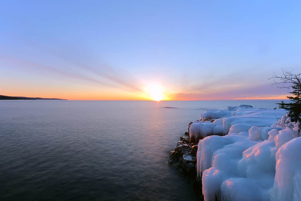 Grand Marais in Minnesota is located on Lake Superior's north/northwest shore.