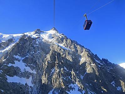 A Discover the Highest Ski Lift in the World Carrying Passengers Over 2 Miles In the Sky