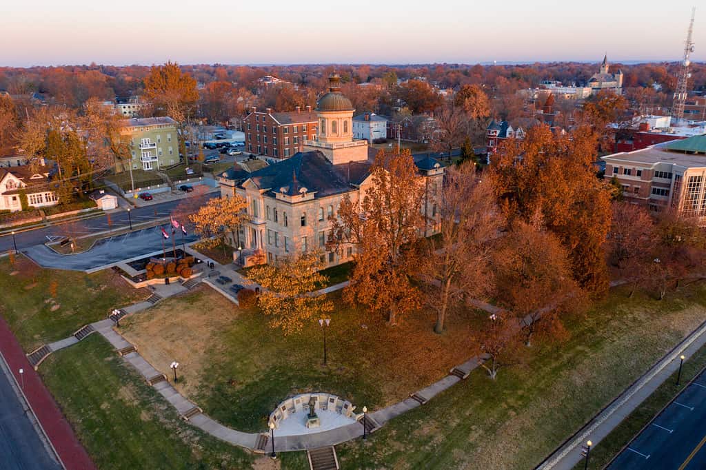 St Charles, Missouri / United States - November 24, 2019: St Charles County Courthouse