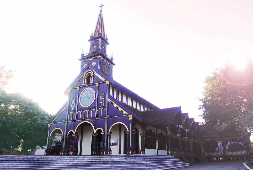 The Wooden Church is a popular destination in Kon Tum